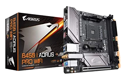 GIGABYTE B450 I AORUS PRO WIFI , AM4,PCI-E, DualDDR4 2133/2400/2667/2933 +LAN1000 HDMI