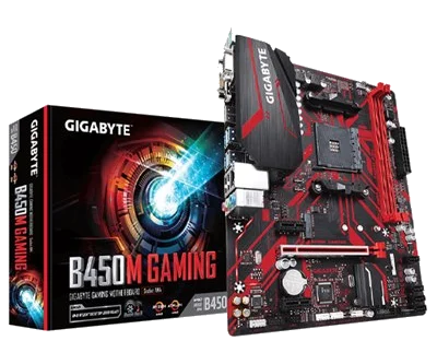 GIGABYTE B450M GAMING , AM4,PCI-E, DualDDR4 2133/2400/2667/2933 +LAN1000 HDMI