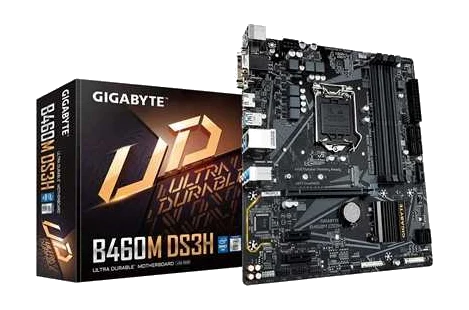 GIGABYTE B460M DS3H ,4DualDDR4 2133/2400/2666 ,8CH ,1GB ,HDMI S1200