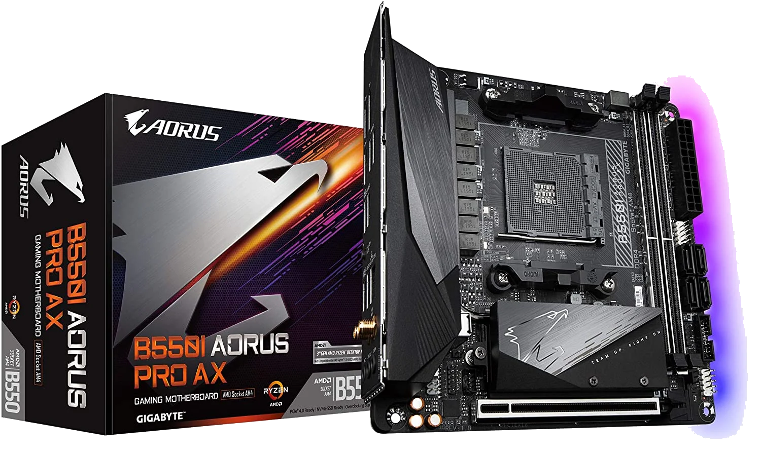 GIGABYTE B560I AORUS PRO AX WIFI 6 2.5GB LAN Mini-Itx ,2DualDDR4 2133/2400/2666/2933/3000/3200 ,8CH ,HDMI S1200