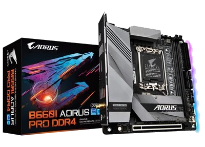 GIGABYTE B660I AORUS PRO DDR4 ,2DualDDR4 2133/2400/2666/2933/3000/3200 ,8CH ,2.5GB ,HDMI S1700