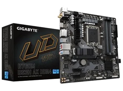 GIGABYTE B760M DS3H AX DDR4 ,4DualDDR4 2133/2400/2666/2933/3000/3200 ,8CH ,2.5GB ,HDMI S1700