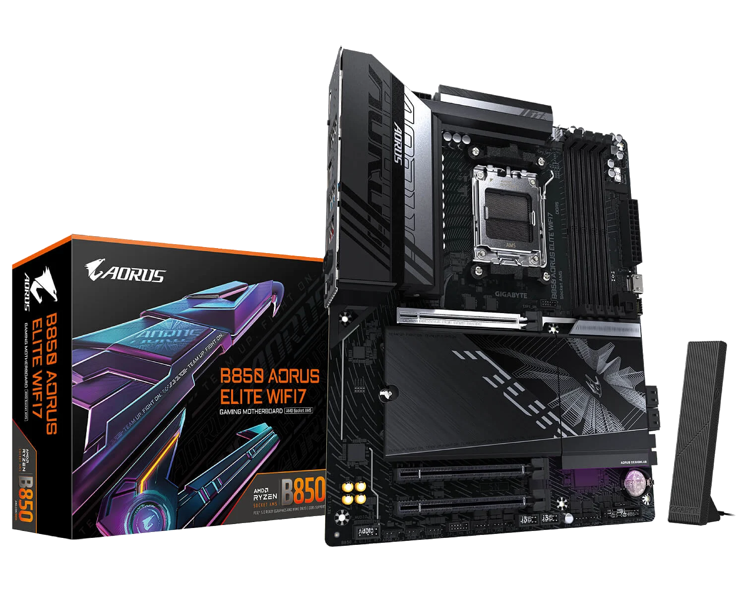 GIGABYTE B850 AORUS ELITE WIFI7 DDR5 , AM5 ,PCI-E, DualDDR5 5200 +LAN2500 HDMI