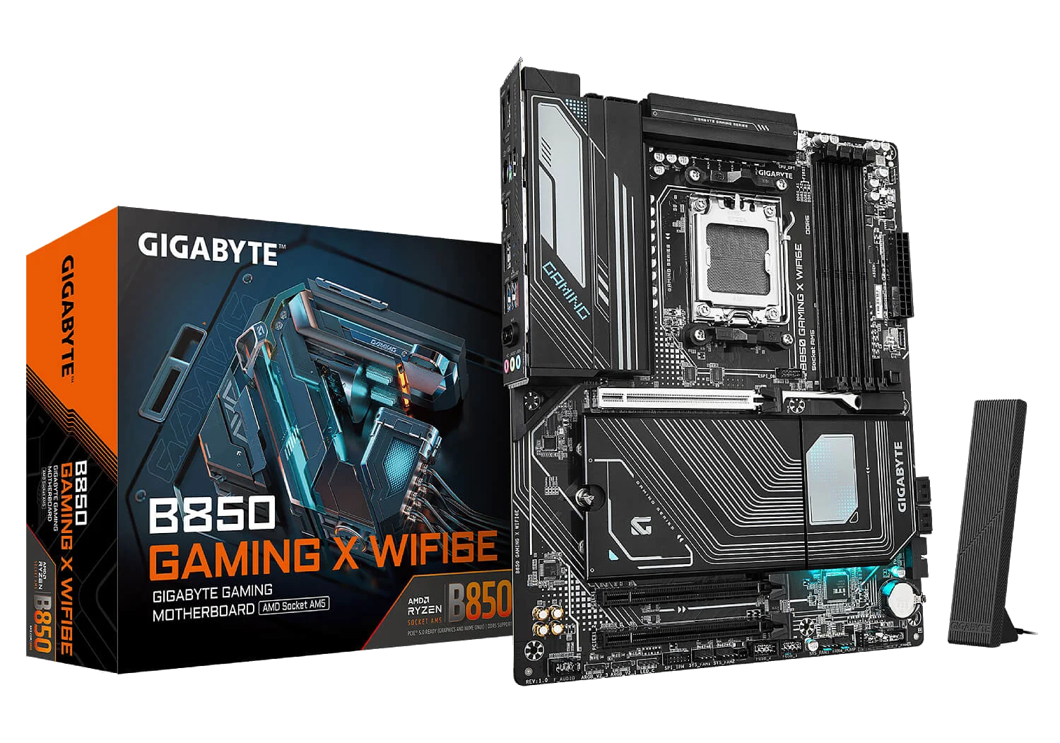 GIGABYTE B850 GAMING X WIFI6E DDR5 , AM5 ,PCI-E, DualDDR5 5200 +LAN2500 HDMI