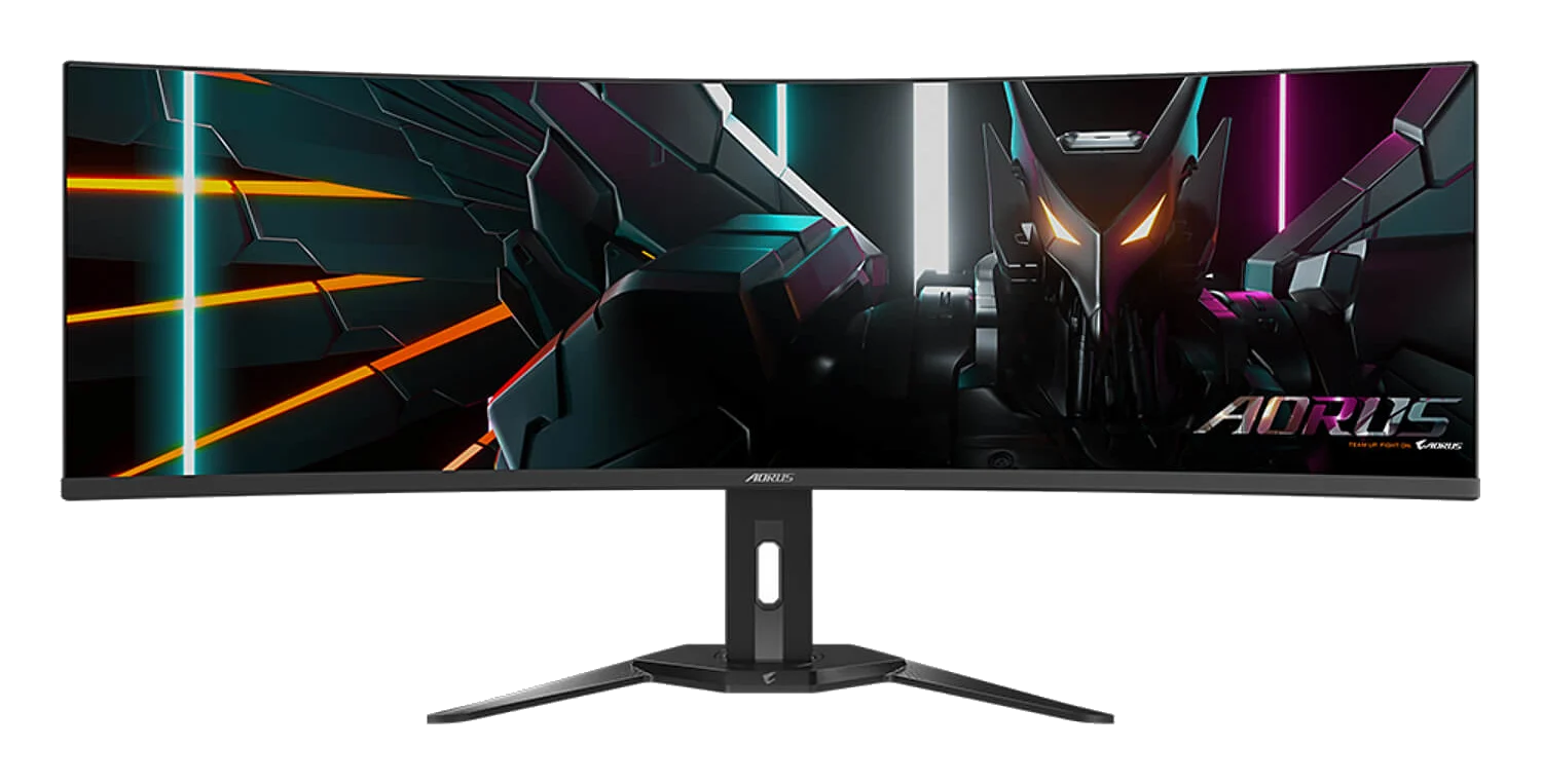 מסך GIGABYTE CO49DQ 49" AORUS Ultra-Wide DQHD OLED 0.03ms 144Hz KVM HDR