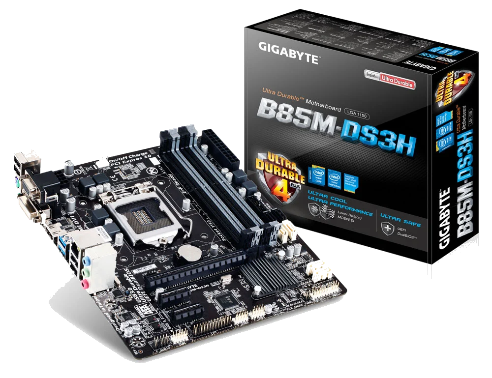 GIGABYTE GA-B85M-DS3H ,DualDDR3 1333/1600,8CH ,1GB ,HDMI