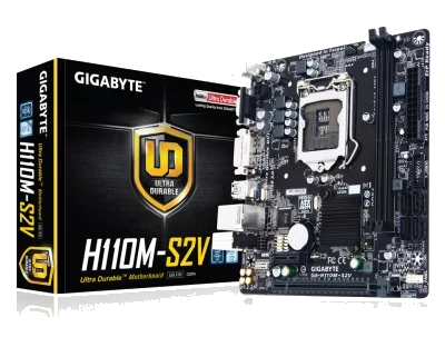 GIGABYTE GA-H110M-S2V ,DualDDR4 2133,8CH ,1GB ,S1151 ,DVI