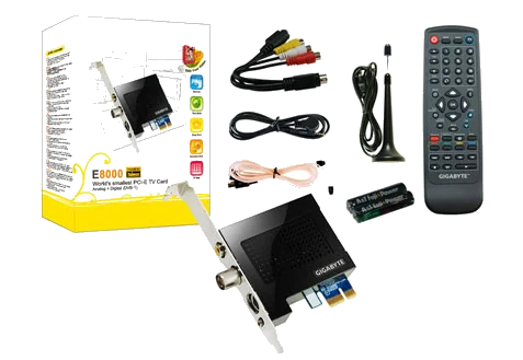 כ.טלביזיה +שלט GIGABYTE GT-E8000 HDTV ,DVB-T ,PCIE