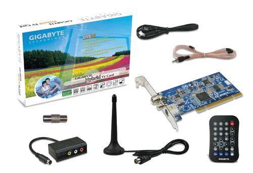 כ.טלביזיה +שלט GIGABYTE GT-PTV-TAF -RH DVBT Hybrid TV