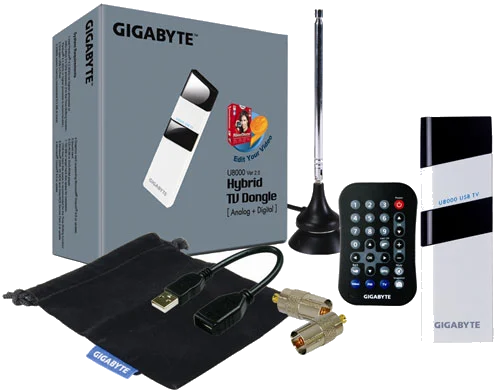 כ.טלביזיה חיצוני +שלט GIGABYTE GT-U8000 HDTV ,DVB-T