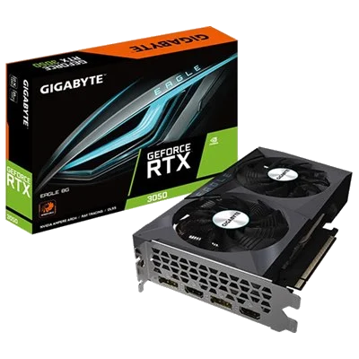 GIGABYTE nVIDIA Geforce GV-N3050EAGLE-8GD 8GDDR6 + Dual HDMI/ Dual DP, PCI-E