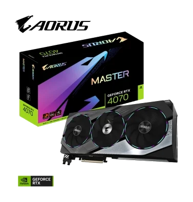 GIGABYTE GV-N4070AORUS M-12GD nVIDIA Geforce 4070 AORUS M 12GB GDDR6X Triple Fan 3DP+HDMI