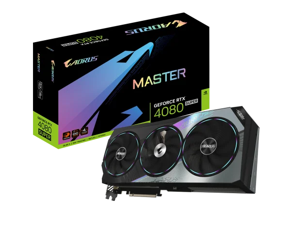 GIGABYTE GV-N408SAORUS M-16GD nVIDIA Geforce 4080 SUPER 16GB GDDR6X AORUS MASTER Triple Fan 3DP+HDMI