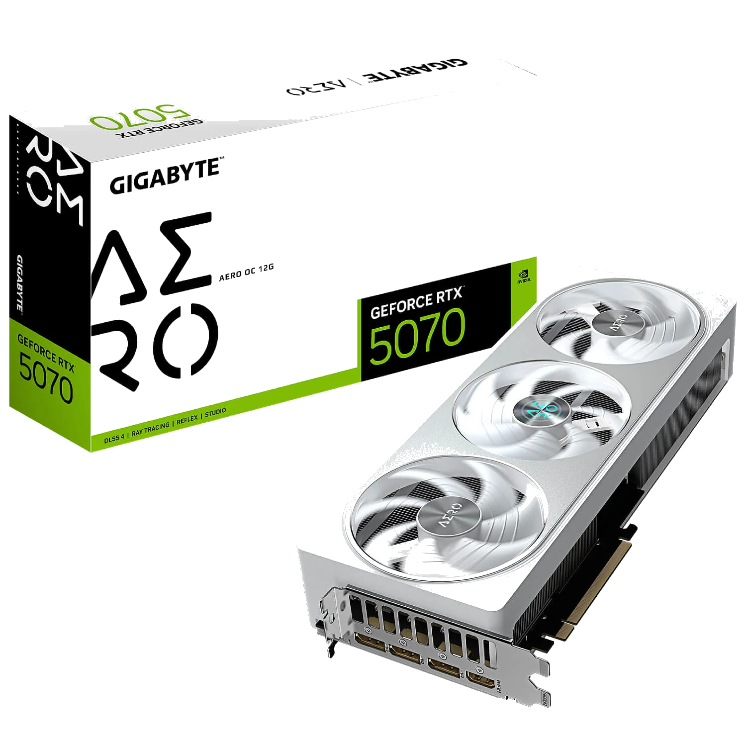 GIGABYTE GV-N5070AERO OC-12GD nVIDIA Geforce 5070 12GB GDDR7 Triple Fan 3DP+HDMI