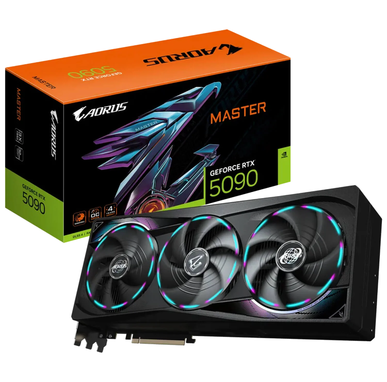 GIGABYTE AORUS GeForce RTX™ 5090 MASTER 32G GDDR7 3DP+HDMI