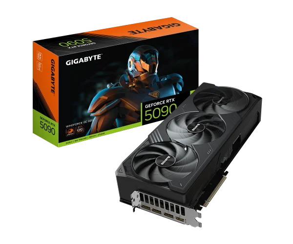 GIGABYTE GeForce RTX 5090 WINDFORCE OC Triple Fan 32GB GDDR7 3DP+HDMI