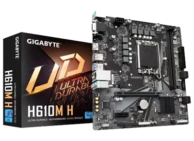 GIGABYTE H610M H DDR5 ,2DualDDR5 4400/4800/5200/5600 ,8CH ,1GB ,HDMI S1700
