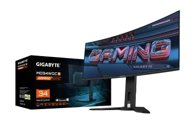 מסך GIGABYTE MO34WQC2 34" Curved 2K WQHD 34 QD-OLED 0.03ms 240Hz – תמונה 5