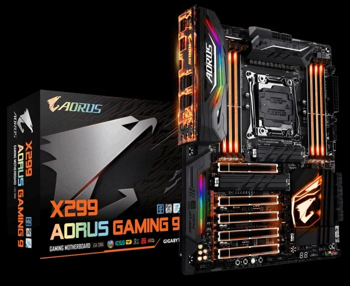 GIGABYTE X299 AORUS Gaming 3 LGA2066 ,X299 Lan1000/DDR4 2400 / 2666 ,USB3,SATA3