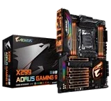 GIGABYTE X299 AORUS Gaming 9 LGA2066 ,X299 Lan1000/DDR4 2400 / 2666 ,USB3,SATA3