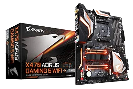 GIGABYTE X470 AORUS GAMING 5 WIFI , AM4,PCI-E, DualDDR4 2133/2400/2667/2933 +LAN1000 HDMI