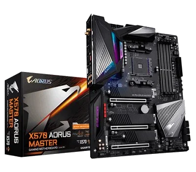 GIGABYTE X570 AORUS MASTER , AM4,PCI-E, DualDDR4 2400/2667/2933/3200 +LAN1000 HDMI