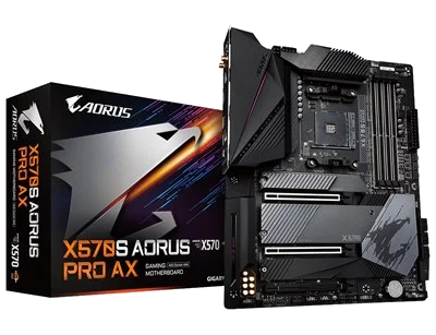 GIGABYTE X570S AORUS PRO AX , AM4,PCI-E, DualDDR4 2400/2667/2933/3200 +LAN1000 HDMI
