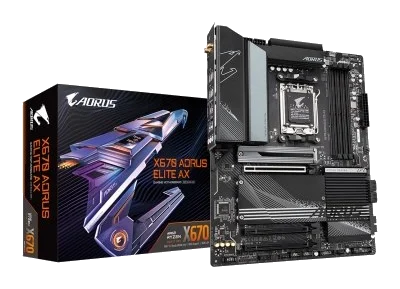 GIGABYTE X670 AORUS ELITE AX , AM4,PCI-E, DualDDR4 2400/2667/2933/3200 +LAN1000 HDMI