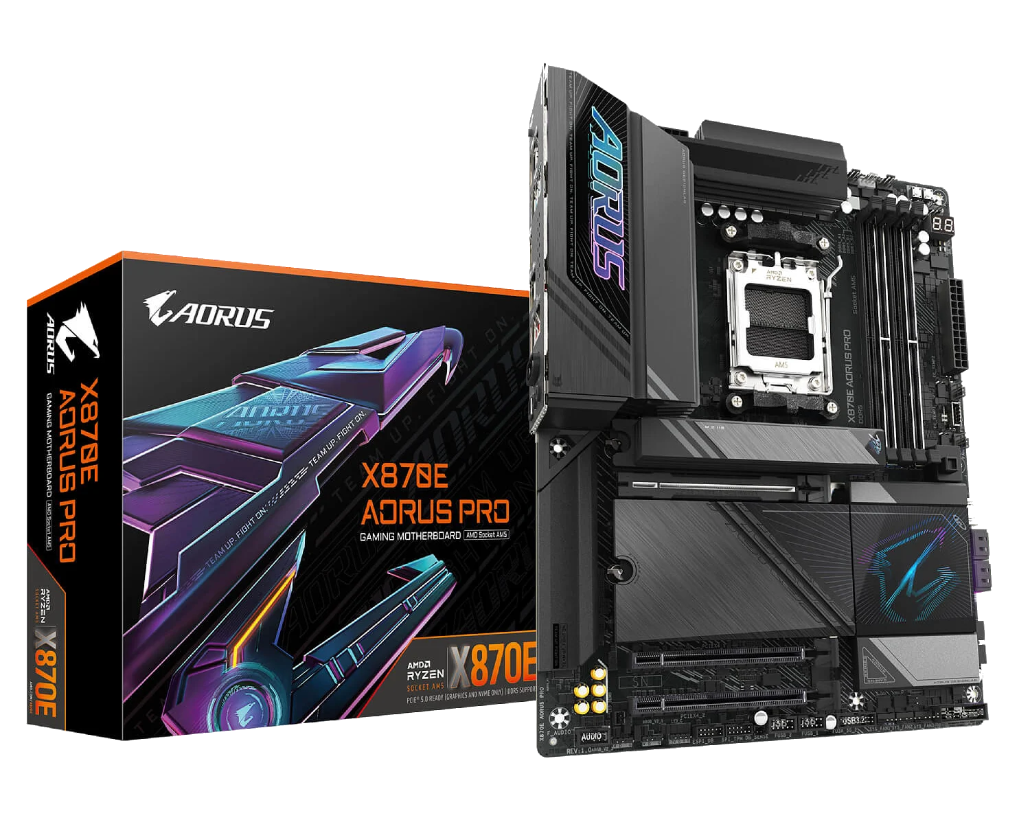 GIGABYTE X870E AORUS PRO ,AM5 ,PCI-E, DualDDR5 4400/4800/5200 +LAN2.5G HDMI