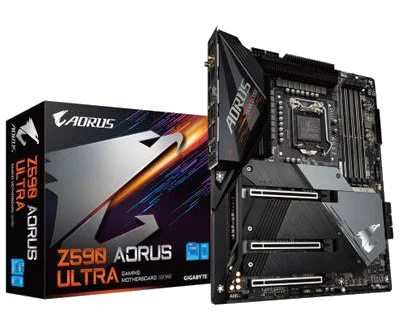 GIGABYTE Z590 AORUS ULTRA , Core™ i3/i5/i7/i9,DualDDR4 2133/2400/2666/2800/2933/3000/3200 ,3XPCI-E,2.5GB S1200