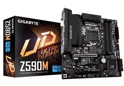 GIGABYTE Z590M , Core™ i3/i5/i7/i9,DualDDR4 2133/2400/2666/2800/2933/3000/3200 ,2XPCI-E,1GB S1200
