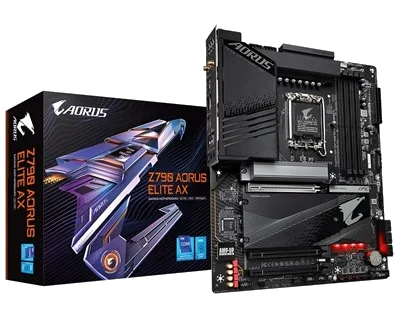 GIGABYTE Z790 AORUS ELITE AX DDR5 , Core™ i3/i5/i7/i9, 4DualDDR5 4000/4800MHZ ,2XPCI-E, 2.5GB LGA1700