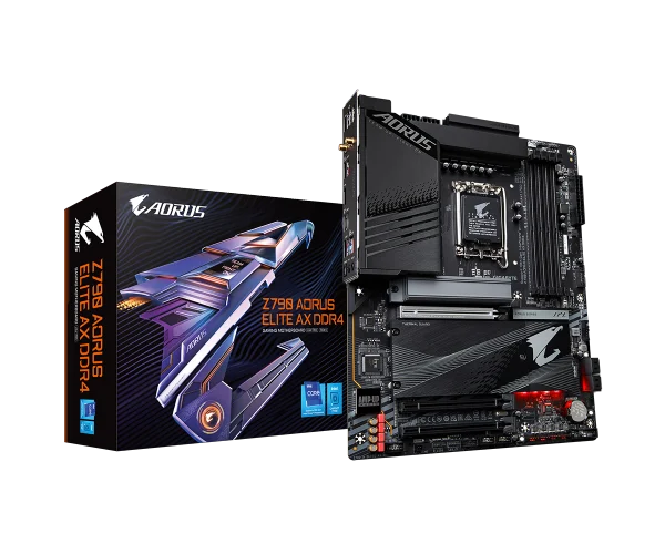 GIGABYTE Z790 AORUS ELITE DDR4 , Core™ i3/i5/i7/i9, 4DualDDR4 3200/3000/2933/2800/2666MHZ ,2XPCI-E, 2.5GB LGA1700