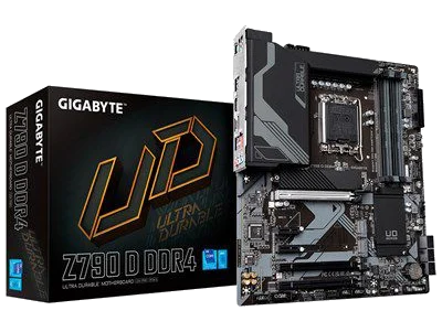 GIGABYTE Z790 D DDR4 , Core™ i3/i5/i7/i9, 4DualDDR4 3200/3000/2933/2800/2666MHZ ,2XPCI-E, 2.5GB LGA1700