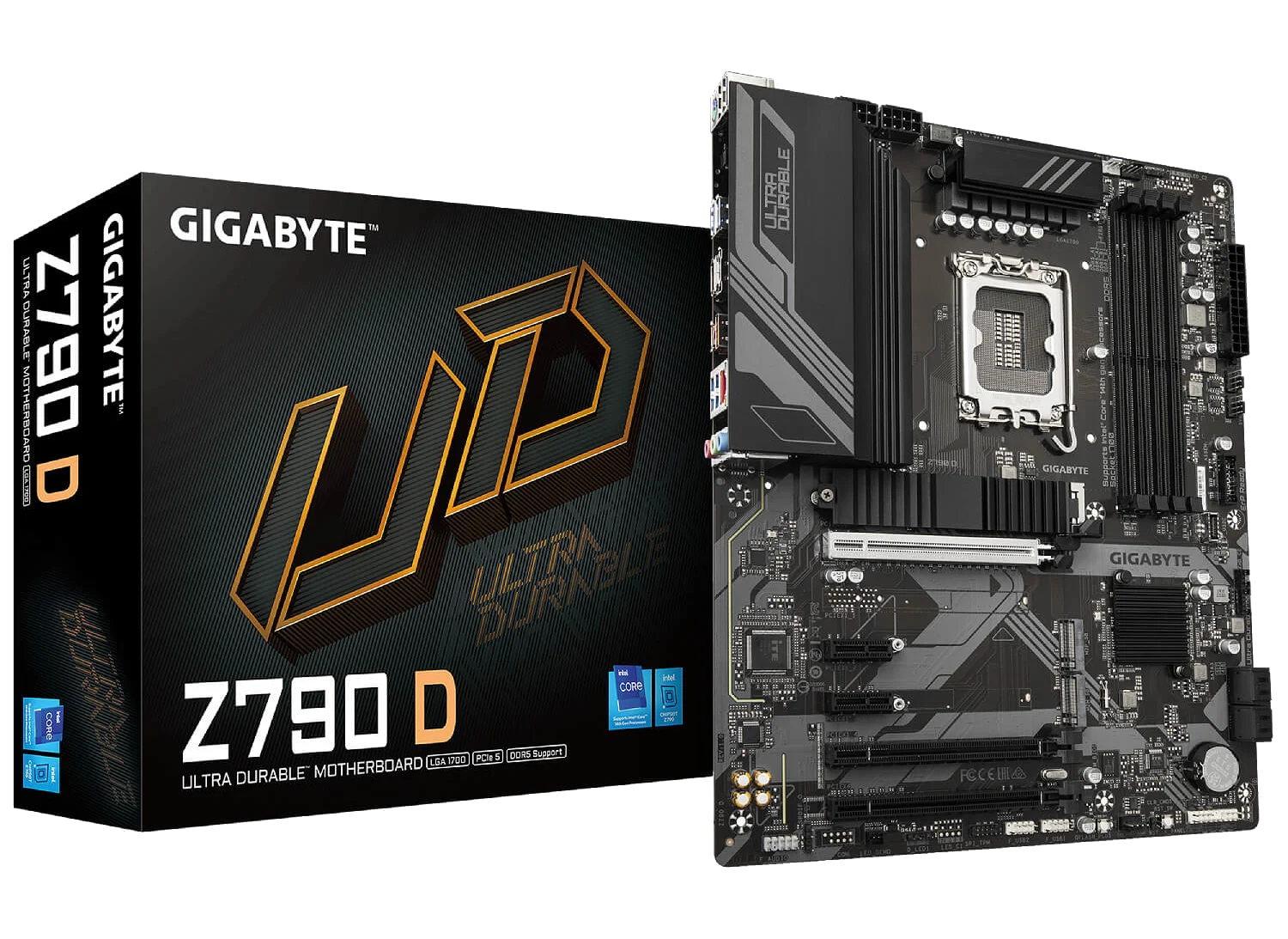 GIGABYTE Z790 D , Core™ i3/i5/i7/i9, 4DualDDR5 4800MHZ ,2XPCI-E, 2.5GB LGA1700