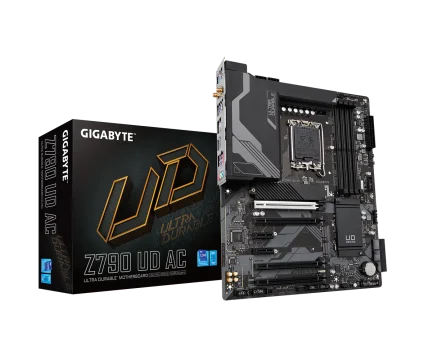 GIGABYTE Z790 UD AC , Core™ i3/i5/i7/i9, 4DualDDR5 4800MHZ ,2XPCI-E, 2.5GB LGA1700