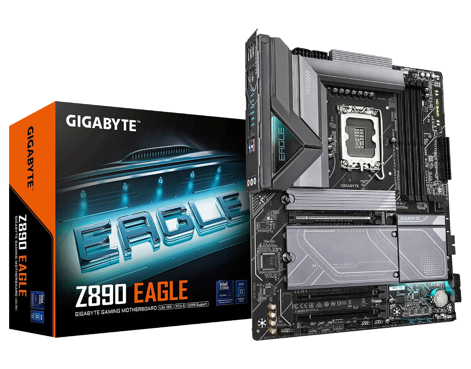 GIGABYTE Z890 EGALE , Core™ i3/i5/i7/i9, 4DualDDR5 6400MHZ ,2XPCI-E, 2.5GB LGA1851