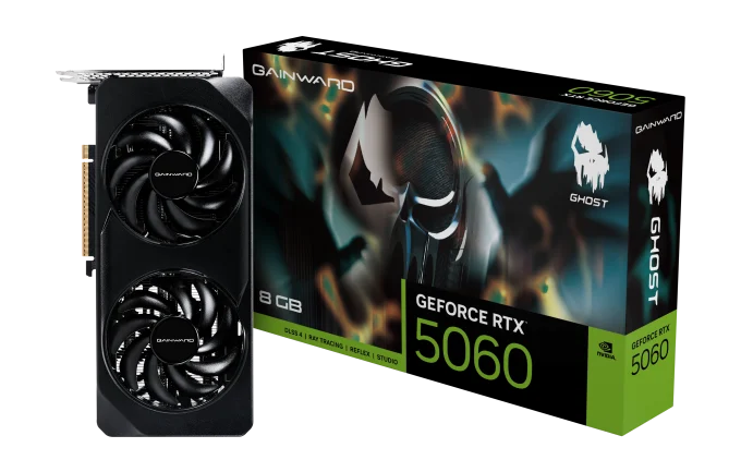 Gainward nVIDIA Geforce 5060 8GB Ghost Dual Fan DLSS 4 3DP+HDMI