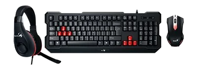 סט Genius KMH-200 Gaming Keyboard + Gaming Headset + Gaming Mouse, USB