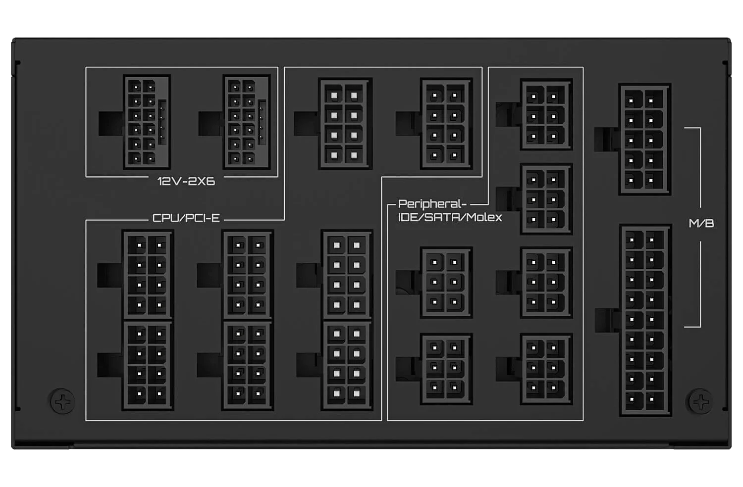 ספק כוח Gigabyte™ Power Supply UD1600PM PG5 AI TOP 1600W PCIe 5.0 80+ Platinum Modular ACTIVE PFC ,SATA – תמונה 4