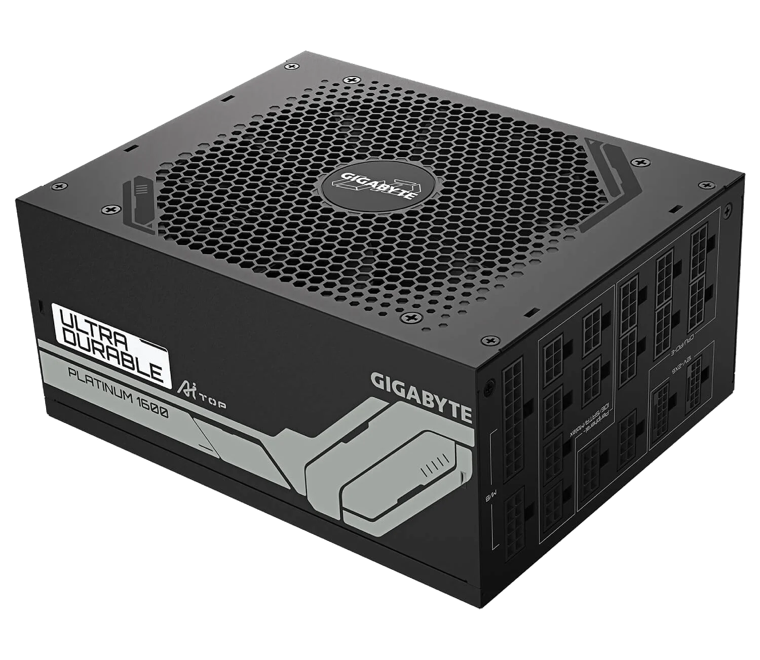 ספק כוח Gigabyte™ Power Supply UD1600PM PG5 AI TOP 1600W PCIe 5.0 80+ Platinum Modular ACTIVE PFC ,SATA