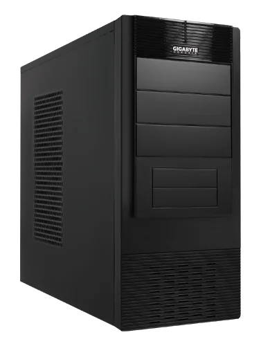 Gigabyte LUXO X140 Black Aluminium+Metal ,Tool-free, no PSU, 1X 120mm, USB2.0, Audio & speaker