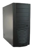 HEC Compucase 6A19B Black ,Tool-free, no PSU,2x120mm Fan, USB2.0, Audio & speaker