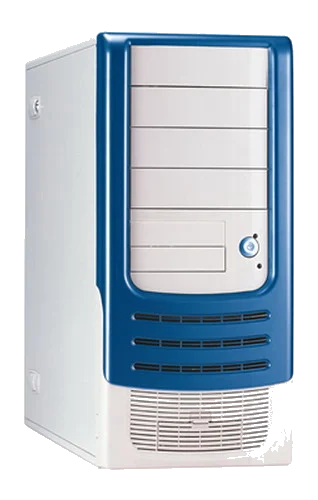 HEC Compucase 6A21 Blue ,Tool-free, no PSU,2x120mm Fan, USB2.0, Audio & speaker