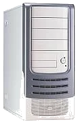 HEC Compucase 6A21 Silver ,Tool-free, no PSU,2x120mm Fan, USB2.0, Audio & speaker
