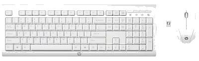 מקלדת ועכבר אלחוטיים HO® Cordless Desktop® C2710 ,WIN10 certified, USB