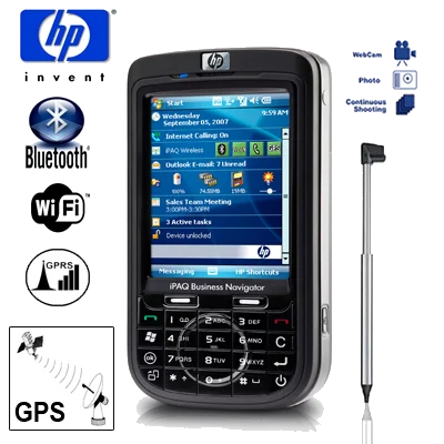 מחשב כף יד כולל עברית +ניווט HP IPAQ 614 NG Business Navigator GPS