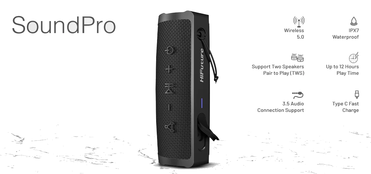 רמקול אלחוטי HiFuture SoundPro ,Bluetooth speaker