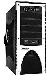HuntKey H201 Black&Silver ,Tool-free, no PSU,2x120mm Fan, USB2.0,ESATA,1394