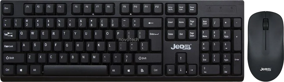 מקלדת ועכבר אלחוטיים Jedel® WS732 ,Vista/WIN7/8/10 certified, USB